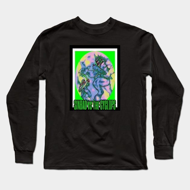 SINBAD vs the CYCLOPS Long Sleeve T-Shirt by Robzilla2000